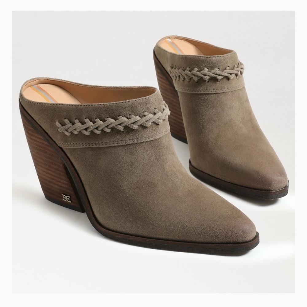 Sam Edelman Alison Western Mule - Desert Olive - Sz 6.5